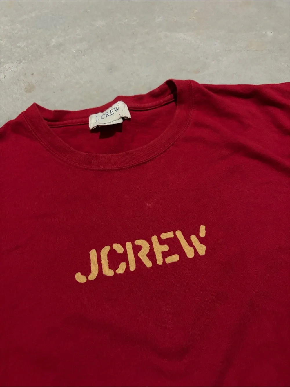 Vintage J. Crew Red Short Sleeve Shirt
